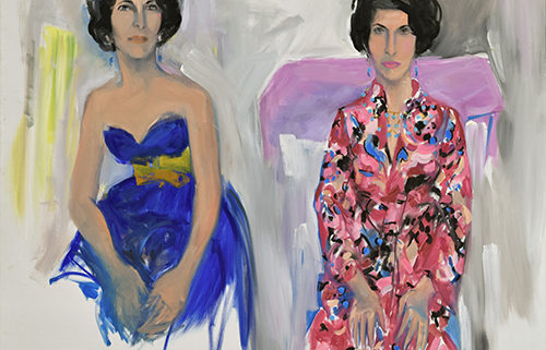 Elaine de Kooning Double Portrait of Selima Stavola, late 1940s - early 1950s Oil on canvas 47 ¾ x 59 ¾ inches NSU Art Museum Fort Lauderdale; courtesy of Anthony R. Stavola and Claire Hunter in loving memory of their mother Selima, 2016.42 © Elaine de Kooning Trust