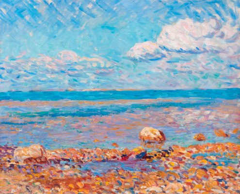 William J. Glackens Wickford, Low Tide, 1909Oil on canvasCollection of NSU Art Museum Fort Lauderdale, Nova Southeastern University; gift of the Sansom Foundation 94.69