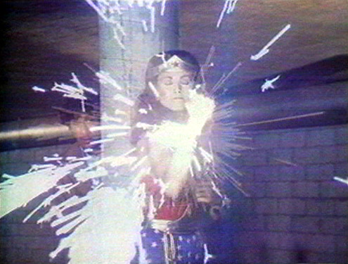 Dara Birnbaum, Still from Technology/Transformation: Wonder Woman, 1978-79 Video with sound Courtesy of the Artist and Electronic Arts Intermix