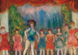 William J. Glackens Study for Music Hall Turn, c. 1918 Oil on canvas NSU Art Museum Fort Lauderdale; bequest of Ira D. Glackens, 91.40.151