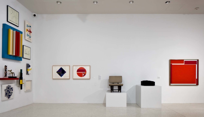 Remember to React: 60 Years of Collecting installation shot of galleries