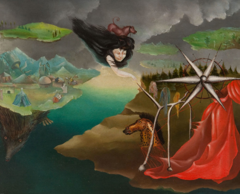 Leonora Carrington, Artes 110, c. 1942. Oil on Canvas. NSU Art Museum Fort Lauderdale; promised gift of Stanley and Pearl Goodman