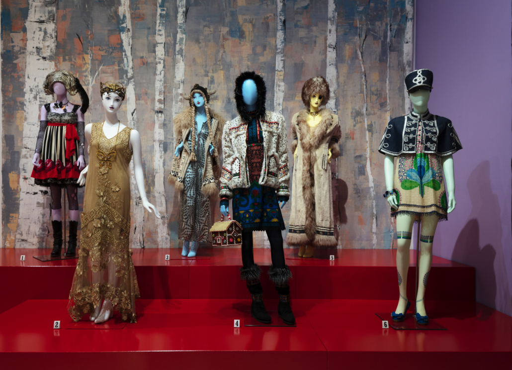 Instillation image of The World of Anna Sui. Photo by Steven Brooke.