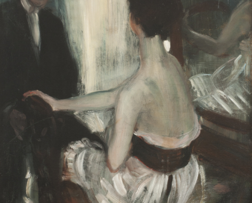 William J. Glackens Seated Across with Mirror, c.1903. NSU Art Museum Fort Lauderdale; gift of the Sansom Foundation, Inc.