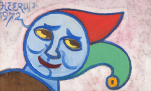 Henry Heerup, Untitled (Moon Girl), 1972. Oil on canvas. NSU Art Museum Fort Lauderdale; Cobra Collection; gift of Golda and Meyer Marks. Photograph by Angelika Rinnhofer.