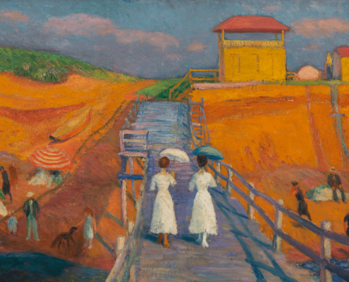 William J. Glackens, Cape Cod Pier, 1908. Oil on canvas. NSU Art Museum Fort Lauderdale; gift of an anonymous donor.