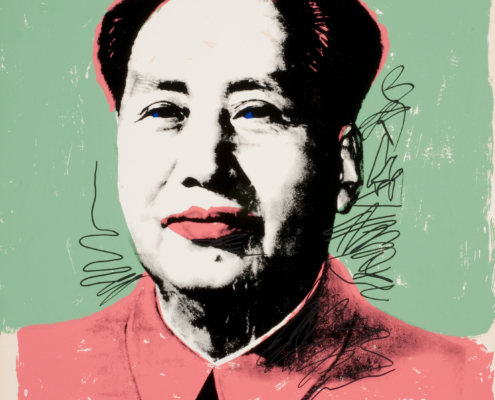 Andy Warhol, Mao, No. 7 , 1972 NSU Art Museum Fort Lauderdale; gift of Mr. Peter M. Brant © 2022 The Andy Warhol Foundation for the Visual Arts, Inc. / Licensed by Artists Rights Society (ARS), New York