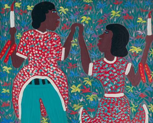 Image: Gérard Fortuné, Untitled, n.d. Acrylic on canvas NSU Art Museum Fort Lauderdale; gift of Linda Marks. Photography by Mateo Serna Zapata