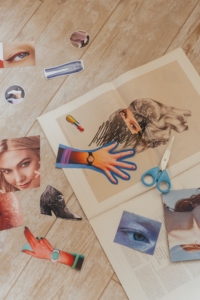 Photo of magazine clippings