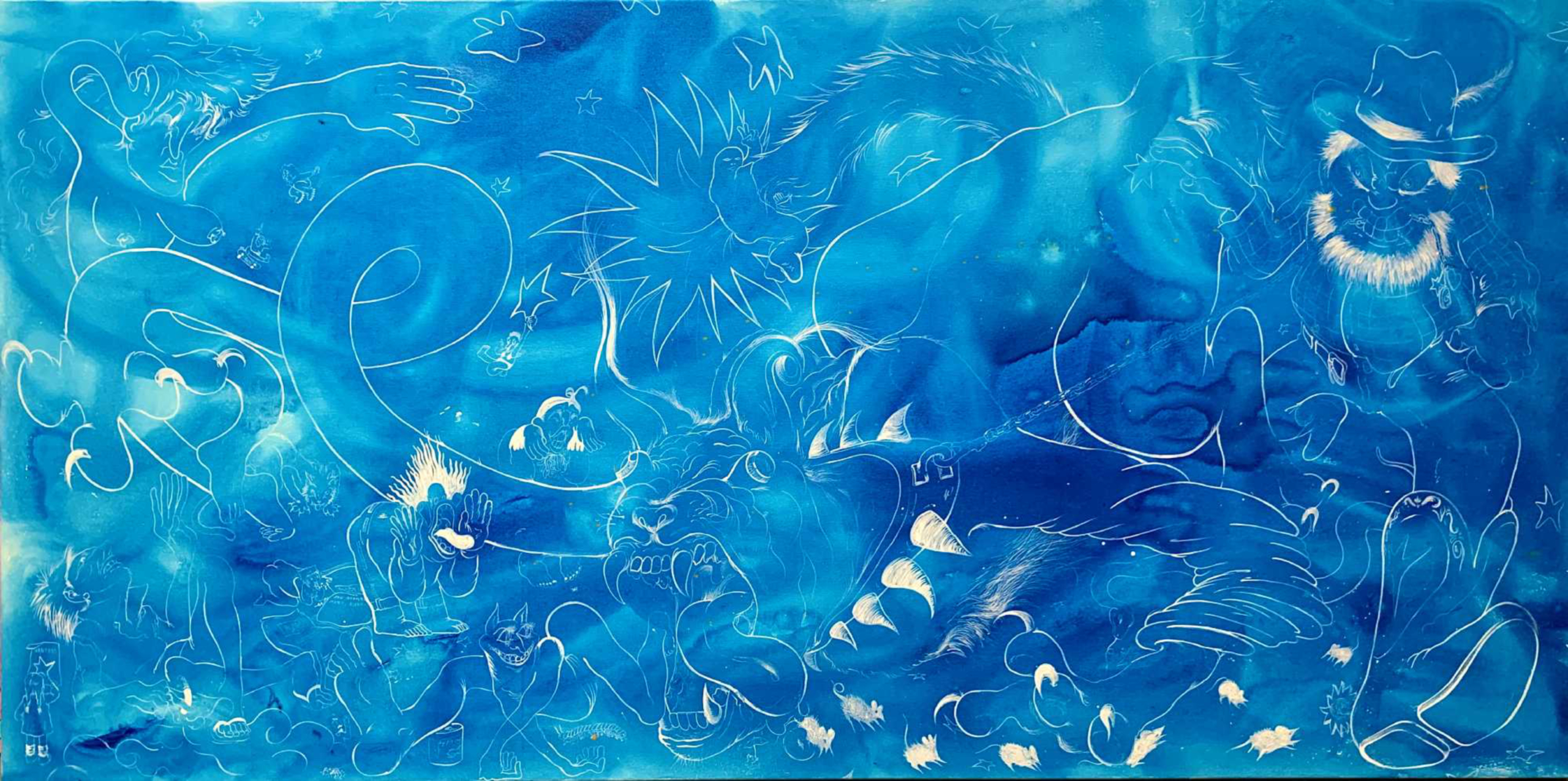 Susan Kim Alvarez, Smitten Wrangler, 2022 Acrylic on canvas. © Susan Kim Alvarez