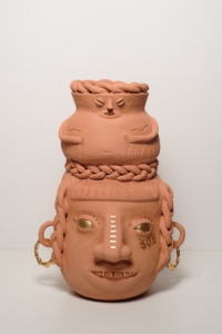 Joel Gaitan, Little Havana Baby <3, 2022
Terracotta and gold luster. Courtesy of the Artist and KDR305, Miami, FL