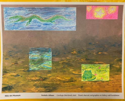 Nathalie Alfonso Artwork with filled-in squares.