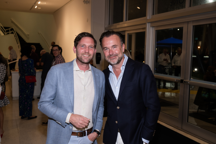 Guests attending the opening of Walasse Ting: Parrot Jungle at NSU Art Museum Fort Lauderdale.