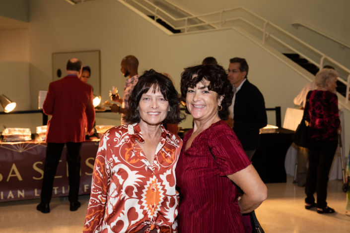 Guests attending the opening of Walasse Ting: Parrot Jungle at NSU Art Museum Fort Lauderdale.