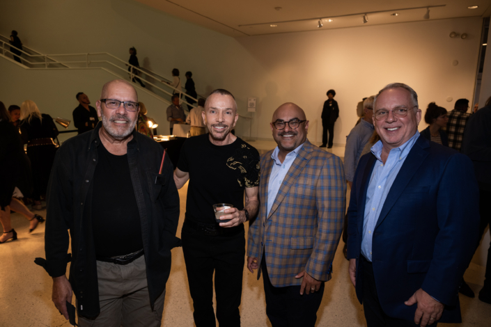 Guests attending the opening of Walasse Ting: Parrot Jungle at NSU Art Museum Fort Lauderdale.