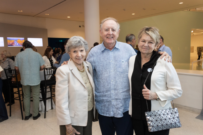 Guests attending the opening of Glory of the World: Color Field Painting (1950s to 1983) at NSU Art Museum Fort Lauderdale.