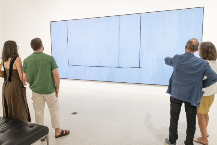 Guests attending the opening of Glory of the World: Color Field Painting (1950s to 1983) at NSU Art Museum Fort Lauderdale.