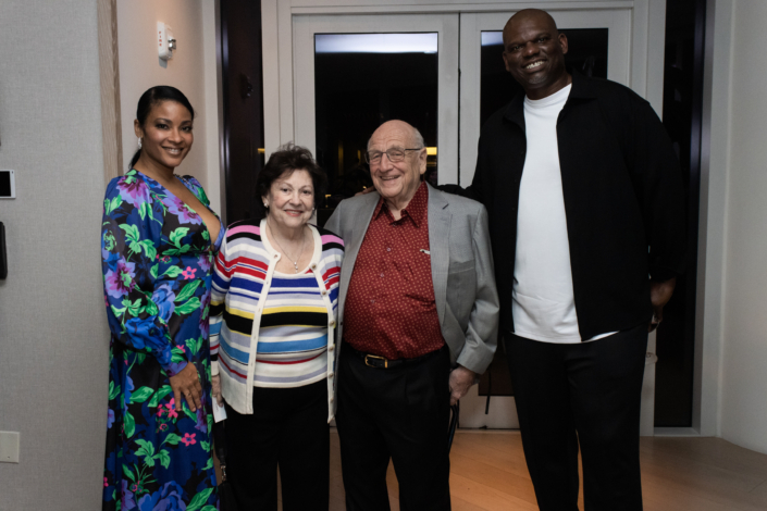 Bailey Mashburn, Judy Silverman, Dr. Barry Silverman, Jamal Mashburn