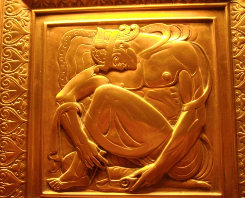 Metal Engraving Of Person