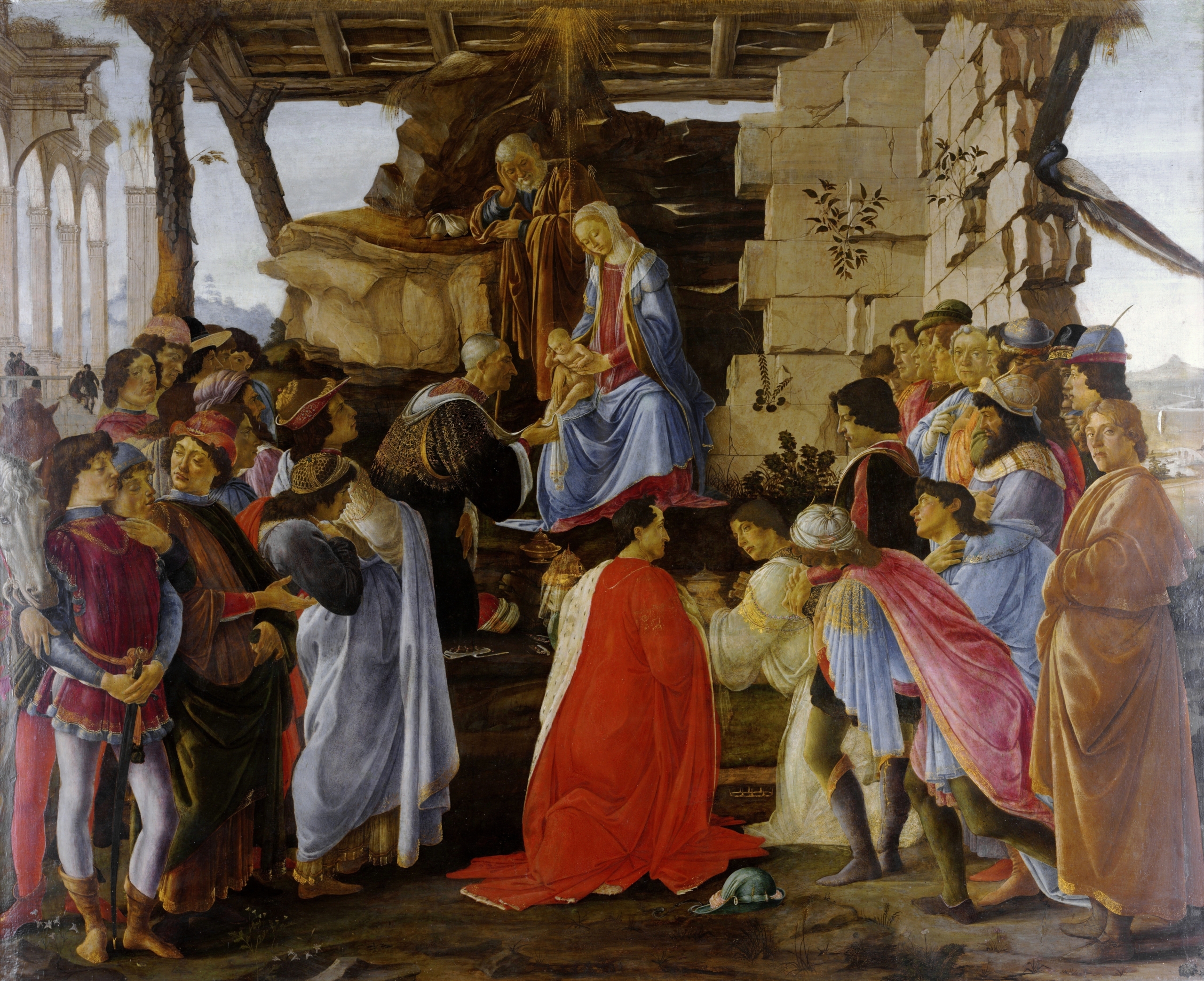 Botticelli Adoration of the Magi (Zanobi Altar) Uffizi
