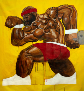 Dimithry Victor, Synthetic Giants: Cost of Strength, 2024. Courtesy of the artist.
