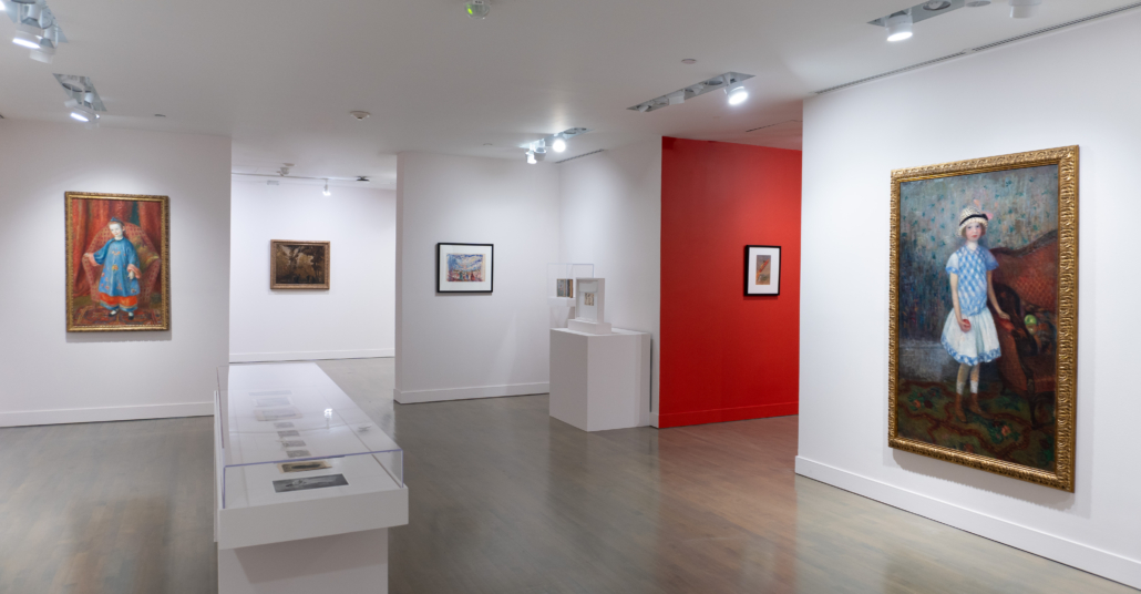 DSC02244 Installation image of A Backward Glance: Highlights from the William J. Glackens Collection, 2025. Courtesy of NSU Art Museum Fort Lauderdale.