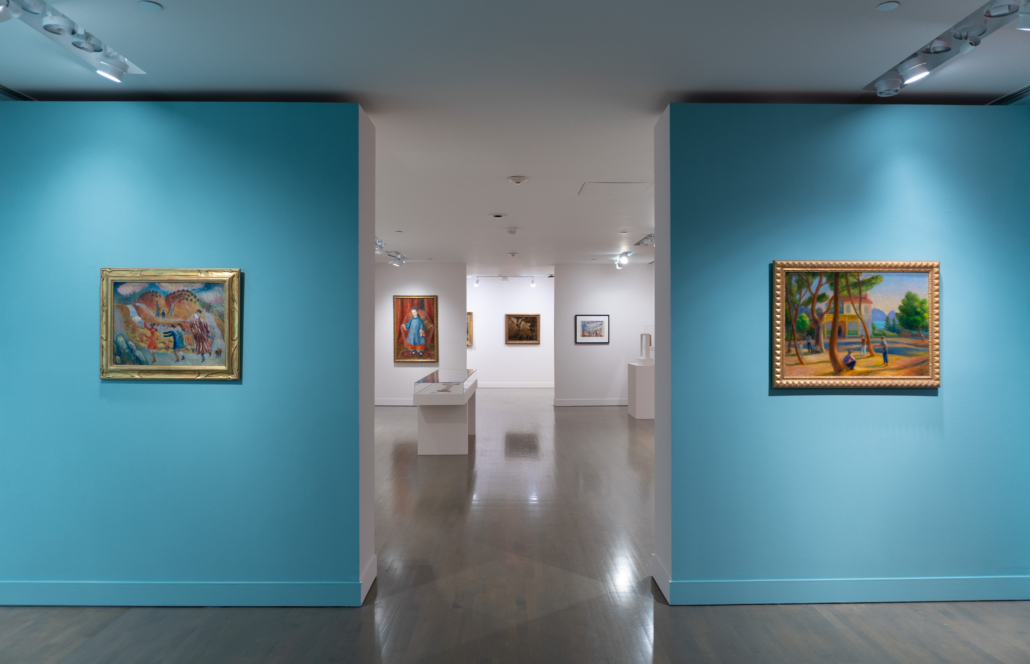 DSC02275 Installation image of A Backward Glance: Highlights from the William J. Glackens Collection, 2025. Courtesy of NSU Art Museum Fort Lauderdale.