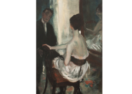 William J. Glackens, Seated Actress with Mirror, c.1903. NSU Art Museum Fort Lauderdale; gift of Sansom Foundation, Inc.