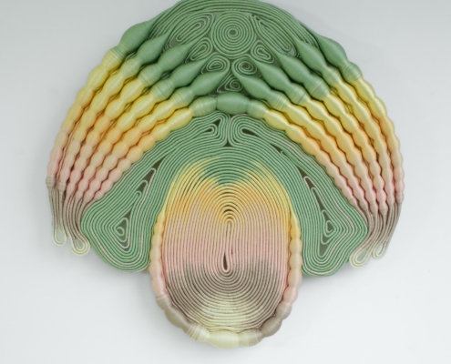 Courtesy of the artist, Joana Schneider via https://www.joanaschneider.nl/ Joana Schneider, Light Child, 2023, discarded rope, rescued yarn.