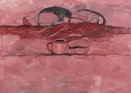 Philip Guston, Afloat, 1975. NSU Art Museum Fort Lauderdale; bequest of Musa Guston. © 2025 The Estate of Philip Guston, courtesy Hauser & Wirth