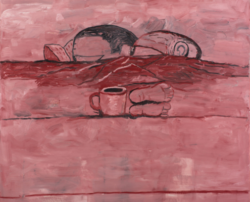 Philip Guston, Afloat, 1975. NSU Art Museum Fort Lauderdale; bequest of Musa Guston. © 2025 The Estate of Philip Guston, courtesy Hauser & Wirth