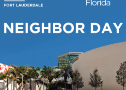 Exterior of Museum with Neighbor Day Text