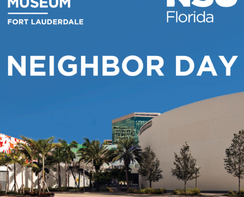 Exterior of Museum with Neighbor Day Text