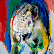 Asger Jorn, Individuum Ineffable (Ineffable Personality), 1966, Acrylic on paper mounted on canvas, 21.7 x 18.5 in (55.2 x 46.9 cm), NSU Art Museum Fort Lauderdale; Cobra Collection; gift of Golda and Meyer Marks M-98.30. © 2025 Donation Jorn, Silkeborg / Artists Rights Society (ARS), New York / VISDA; Photograph by Angelika Rinnhofer