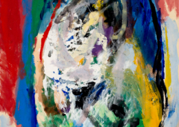 Asger Jorn, Individuum Ineffable (Ineffable Personality), 1966, Acrylic on paper mounted on canvas, 21.7 x 18.5 in (55.2 x 46.9 cm), NSU Art Museum Fort Lauderdale; Cobra Collection; gift of Golda and Meyer Marks M-98.30. © 2025 Donation Jorn, Silkeborg / Artists Rights Society (ARS), New York / VISDA; Photograph by Angelika Rinnhofer