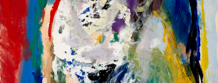 Asger Jorn, Individuum Ineffable (Ineffable Personality), 1966, Acrylic on paper mounted on canvas, 21.7 x 18.5 in (55.2 x 46.9 cm), NSU Art Museum Fort Lauderdale; Cobra Collection; gift of Golda and Meyer Marks M-98.30. © 2025 Donation Jorn, Silkeborg / Artists Rights Society (ARS), New York / VISDA; Photograph by Angelika Rinnhofer