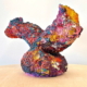 Addison Wolff, Legs Up in the Air, 2024, Textural synthetic polymer on bisque ceramic, 19.5 x 26 x 14 in (49.5 x 66 x 35.5 cm), NSU Art Museum Fort Lauderdale, Purchased with funds provided by Curator Circle 2025.3.