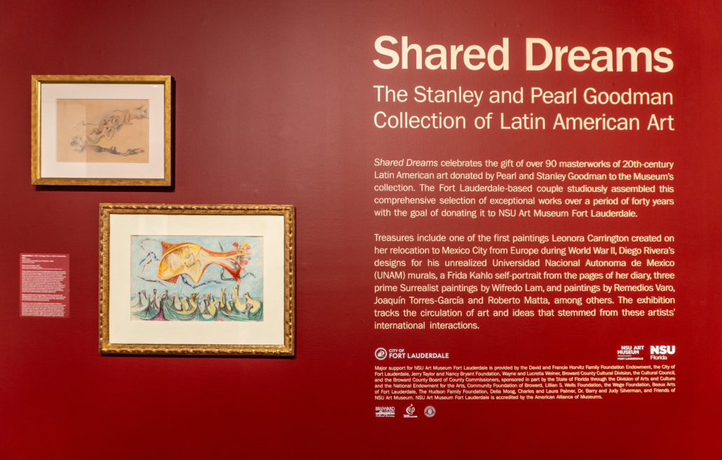 DSC04665 Installation image of Shared Dreams: Celebrating the recent gift of the Stanley and Pearl Goodman Latin American Art Collection, 2025. Courtesy of NSU Art Museum Fort Lauderdale.