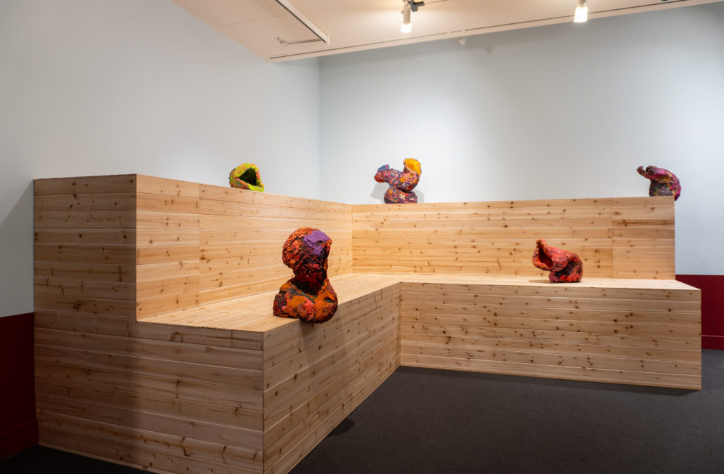 DSC04678 Installation image of Addison Wolff: At the Baths, 2025. Courtesy of NSU Art Museum Fort Lauderdale.