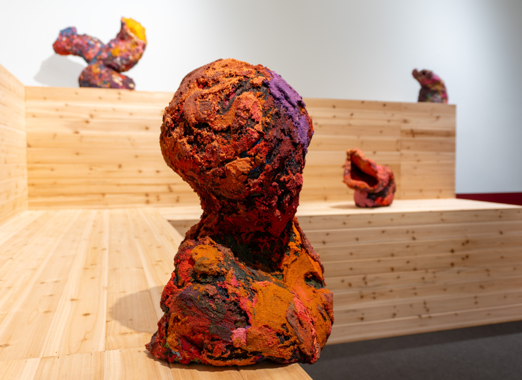 DSC04711 Installation image of Addison Wolff: At the Baths, 2025. Courtesy of NSU Art Museum Fort Lauderdale.