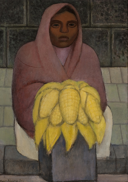 Diego Rivera, "La vendedora de elotes (The Corn Seller)," 1926