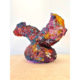 Addison Wolff, Legs Up in the Air, 2024, Textural synthetic polymer on bisque ceramic, 19.5 x 26 x 14 in (49.5 x 66 x 35.5 cm), NSU Art Museum Fort Lauderdale, Purchased with funds provided by Curator Circle 2025.3.