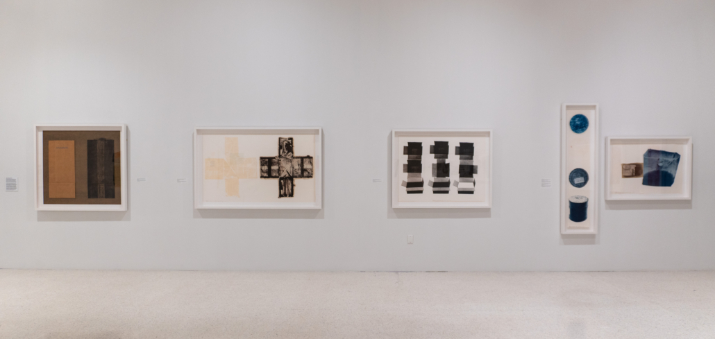 DSC06523 Installation image of Robert Rauschenberg: Real Time, 2025. Courtesy of NSU Art Museum Fort Lauderdale.