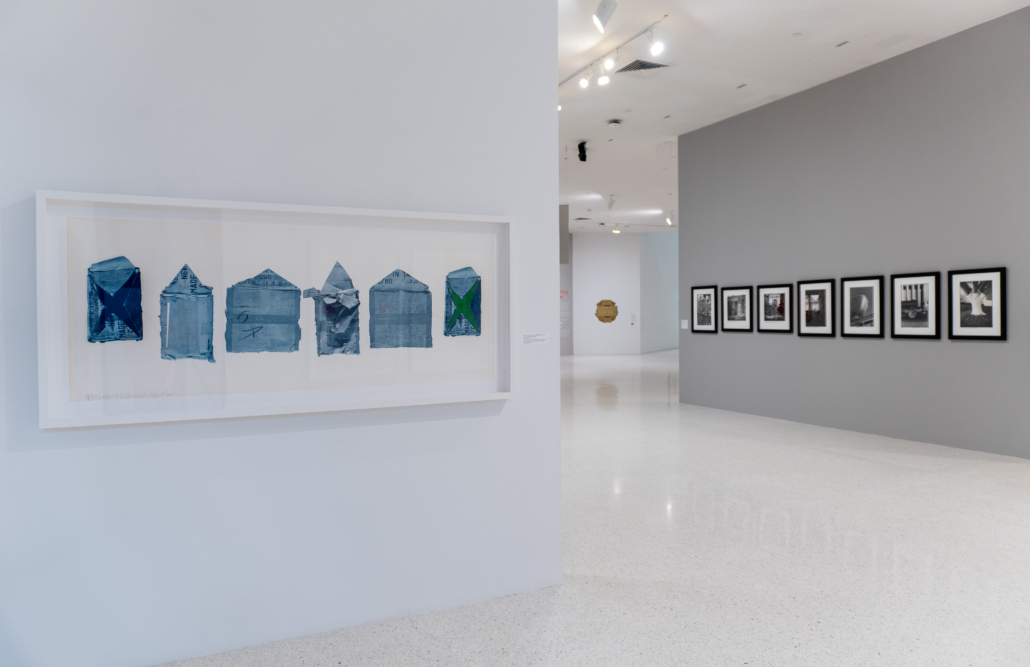 DSC06540 Installation image of Robert Rauschenberg: Real Time, 2025. Courtesy of NSU Art Museum Fort Lauderdale.