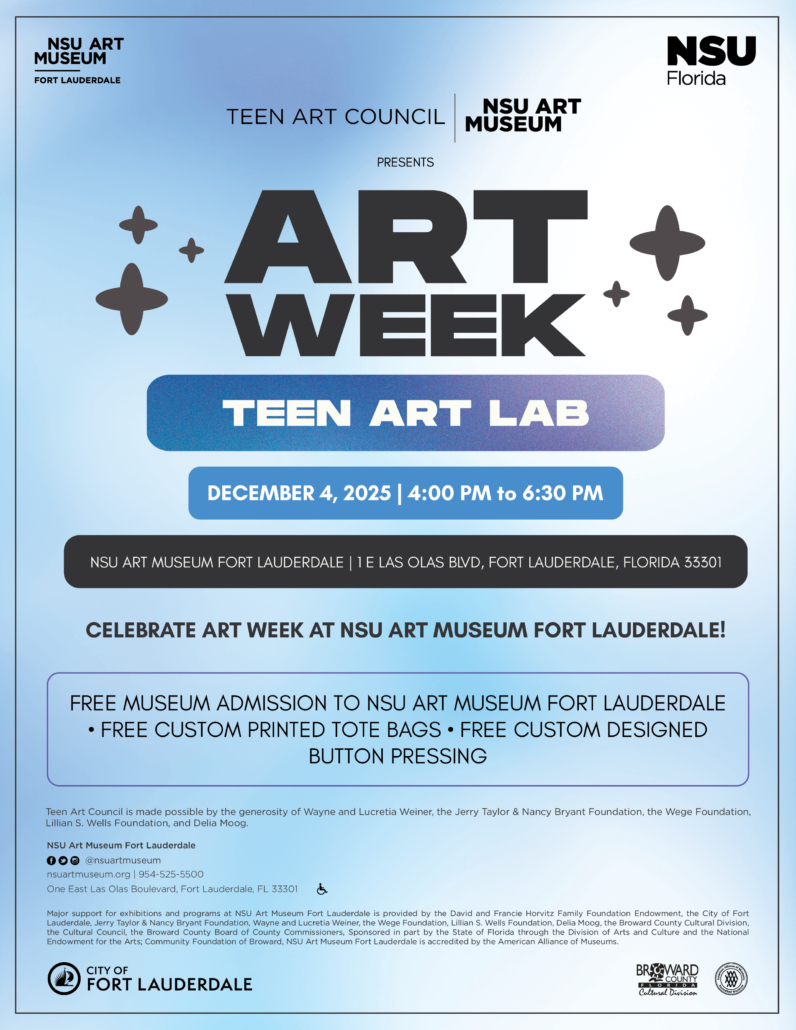 Art Week Teen Art Lab Poster