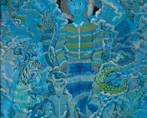 Frantz Zéphirin, La Métamorphose d’Erzulie, 1996. Acrylic on canvas. NSU Art Museum Fort Lauderdale; gift of Carol J. Horning