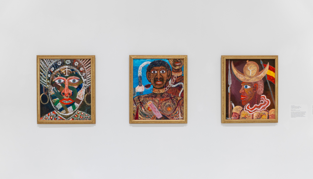 Installation images from Frantz Zéphirin: The Messenger, 2026. Courtesy of NSU Art Museum Fort Lauderdale.