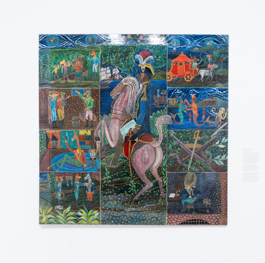 Installation images from Frantz Zéphirin: The Messenger, 2026. Courtesy of NSU Art Museum Fort Lauderdale.