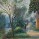 William J. Glackens, Along the Marne, 1925, Oil on board, NSU Art Museum Fort Lauderdale, bequest of Ira D. Glackens 91.40.107