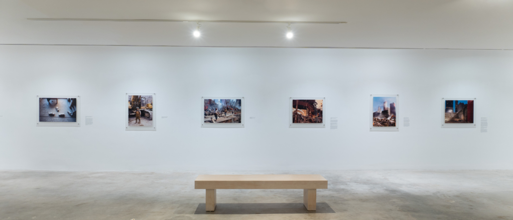 Installation image of Joel Meyerowitz: Aftermath, 2026. Courtesy of NSU Art Museum Fort Lauderdale.